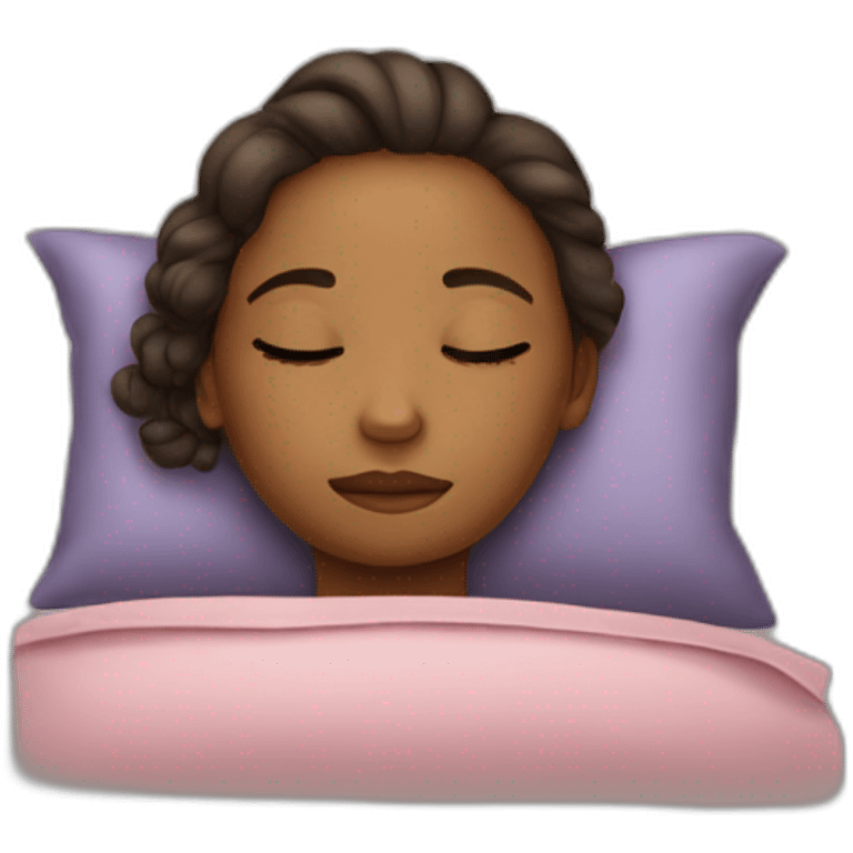 The girl sleeping emoji