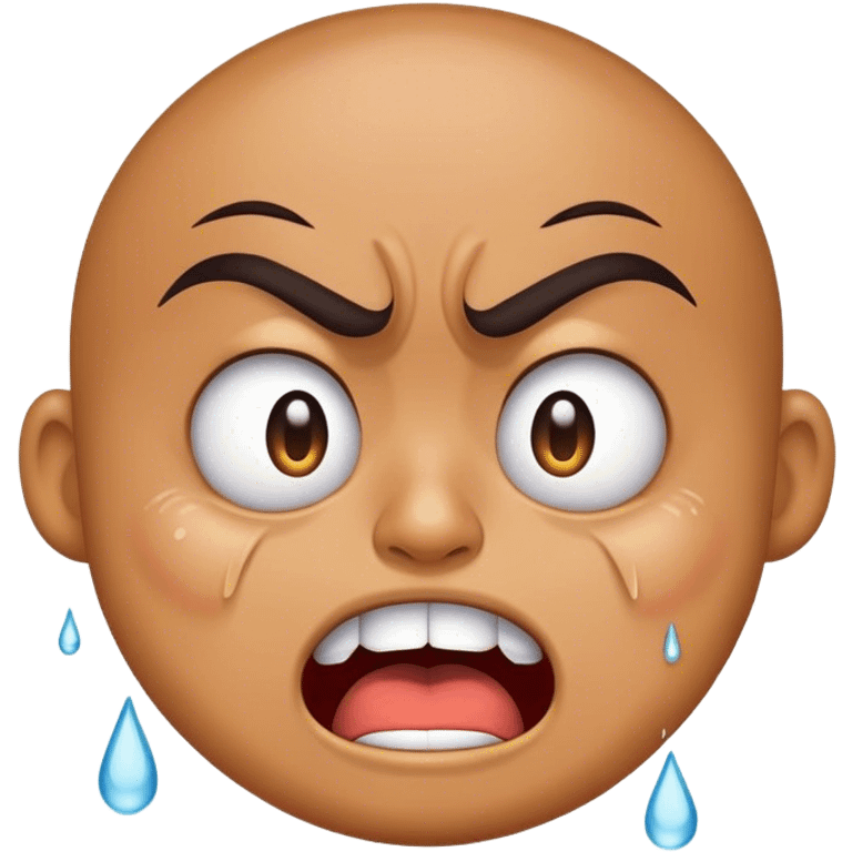 combine the angry emoji with the silly emoji and the laughing crying emoji emoji