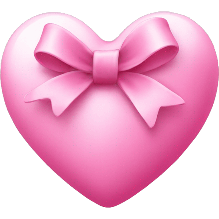 Pink heart with a bow emoji