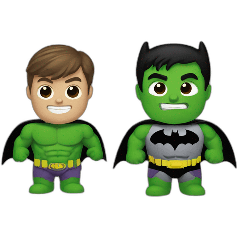 batman and hulk emoji