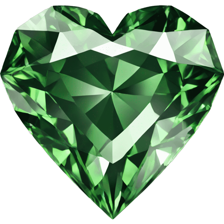 Heart shaped 56-carat green diamond emoji