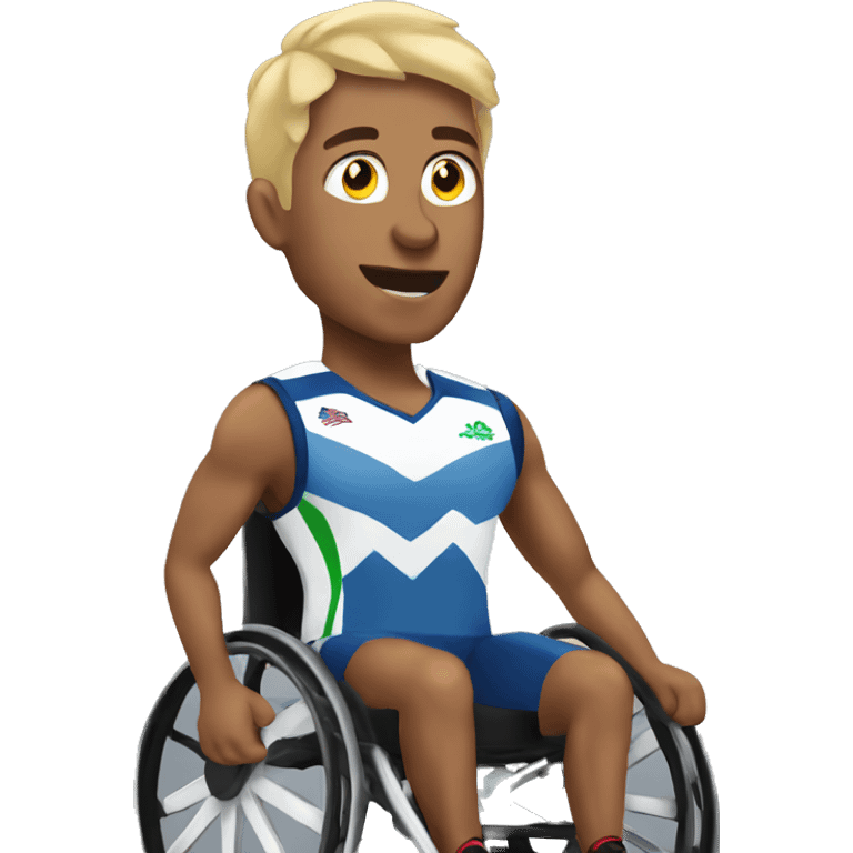 Wheelchair rugby athlete emoji