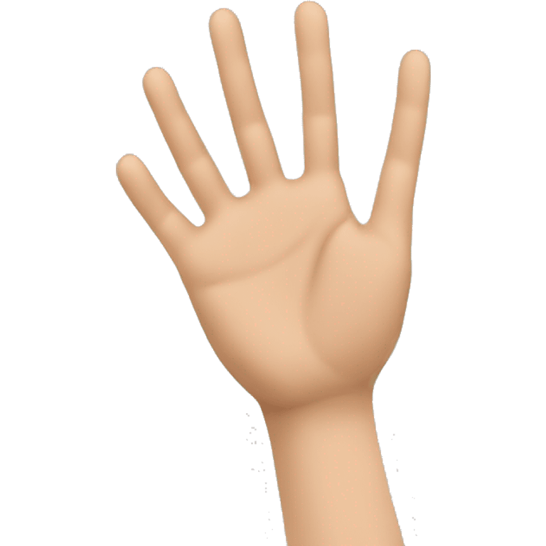 Generate emoji side view of the hand palm. Side view. Side of the palm, hand.  emoji