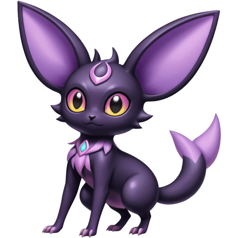 Shiny Dark Noibat-Espeon-Umbreon-Nidorino-fusion-hybrid full body emoji