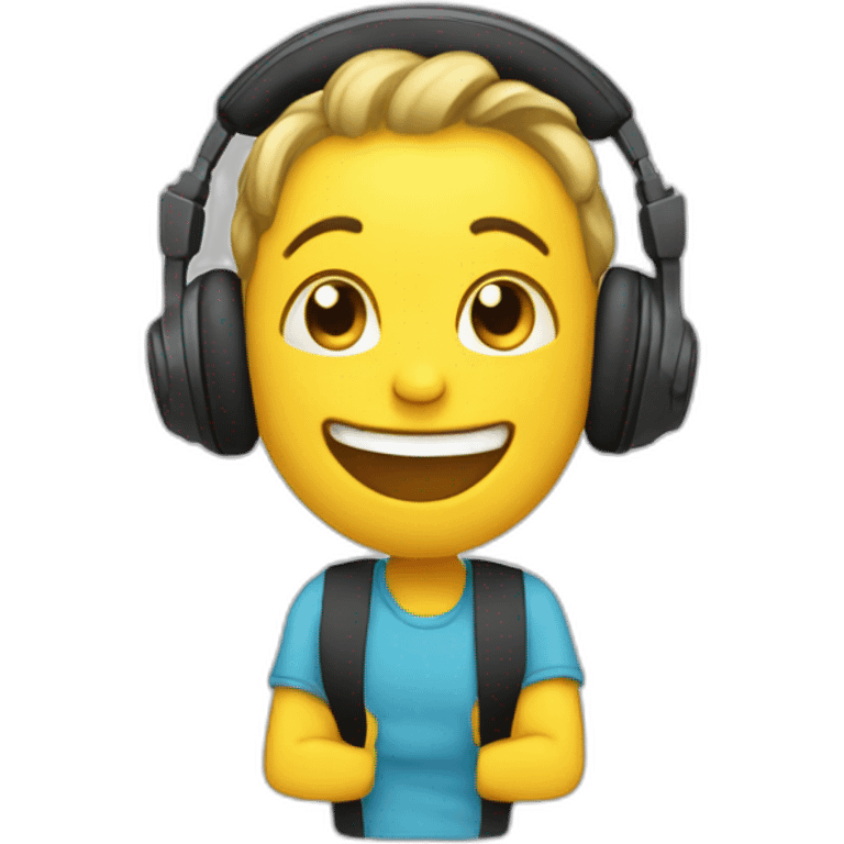 happy, music, busz emoji