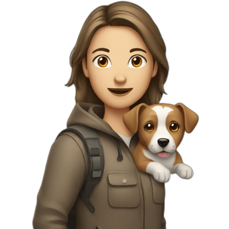 Dog person emoji