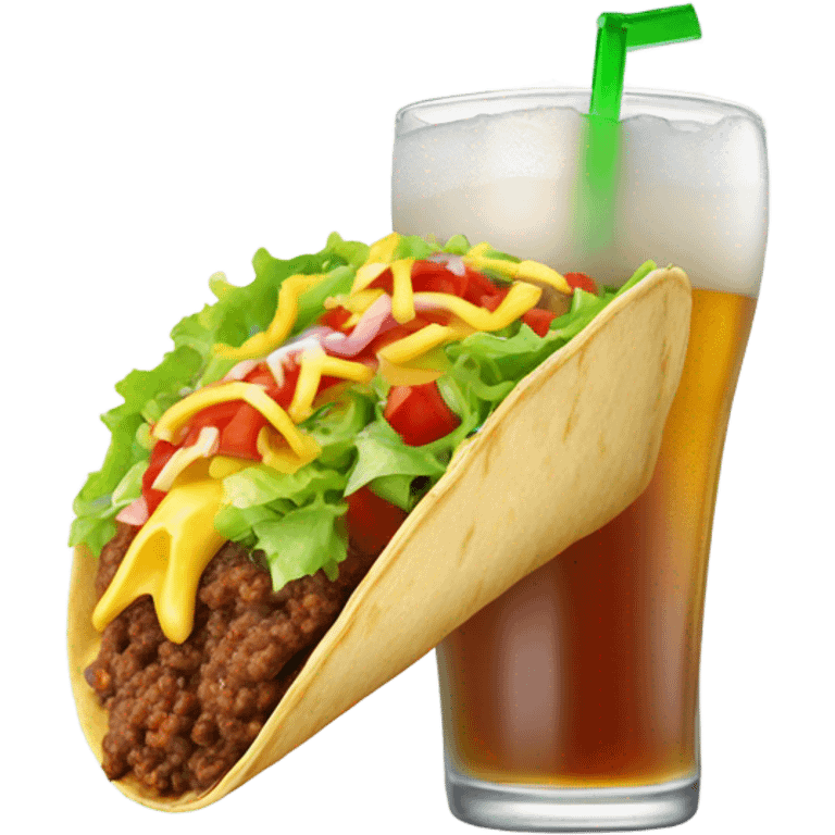 Taco and light beer  emoji