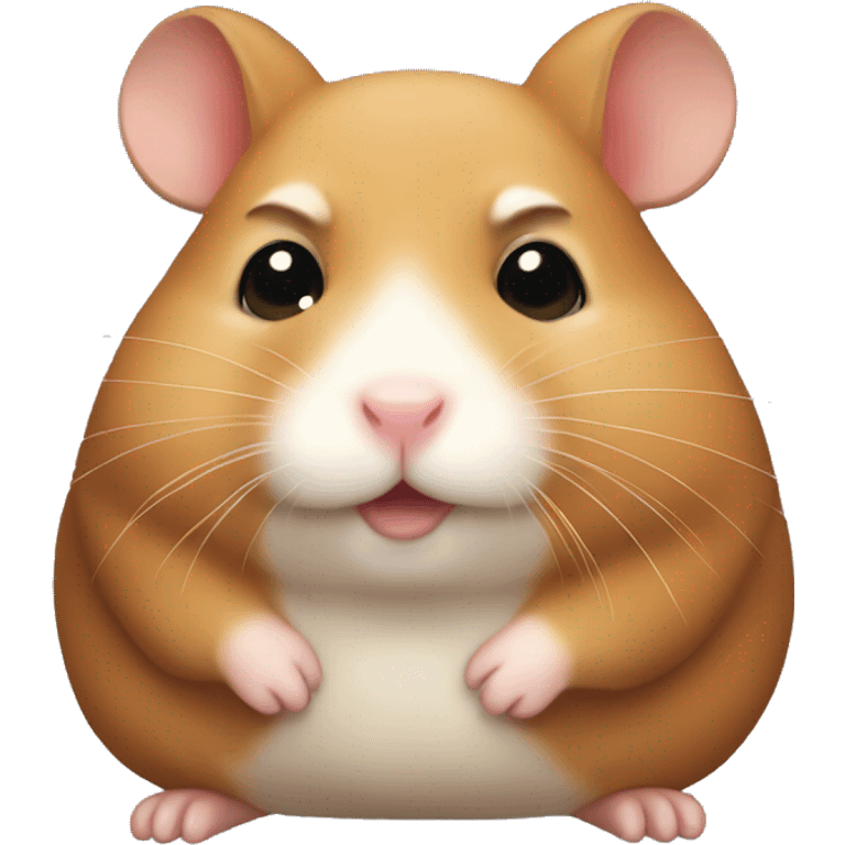 brown fat hamster  emoji