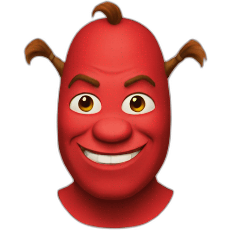 Red shrek emoji