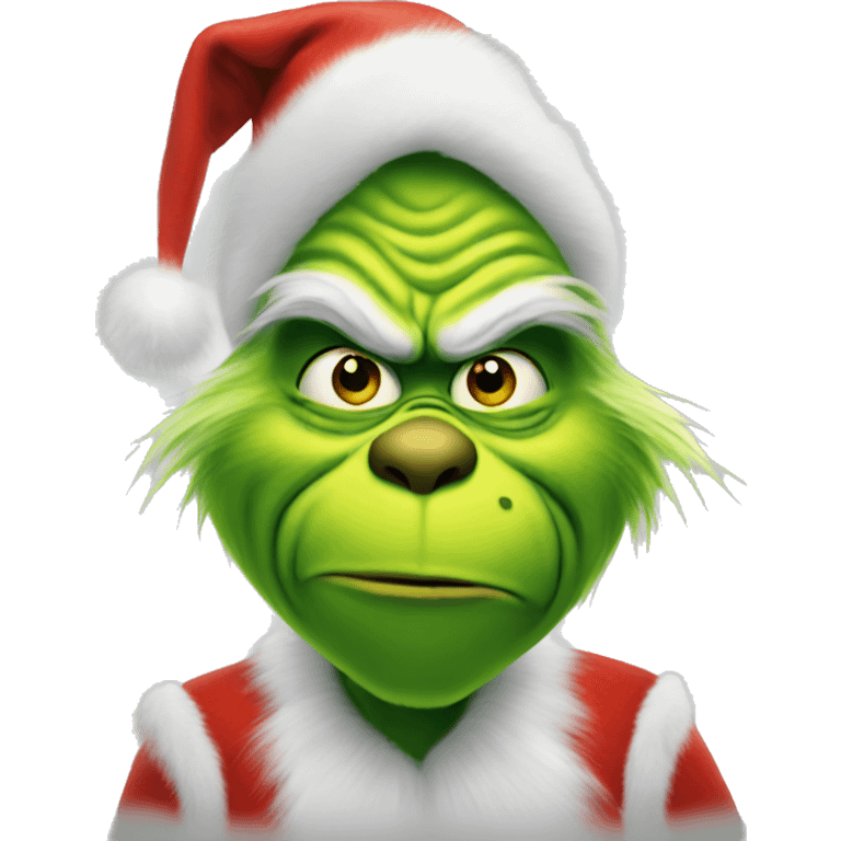 Christmas grinch emoji