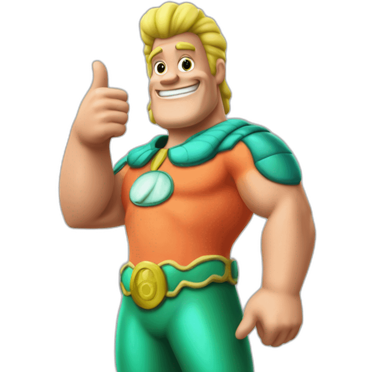 mermaid man thumbs up emoji