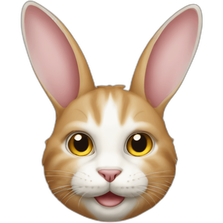 cat rabbit hybrid emoji