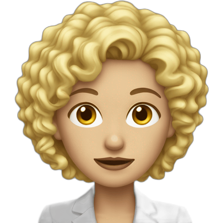 annoying-blond-curly-business-woman emoji