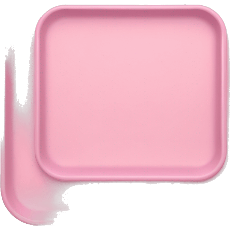 Light pink school tray emoji