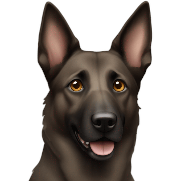 Dutch Shepherd dog, light brown in eyes area emoji