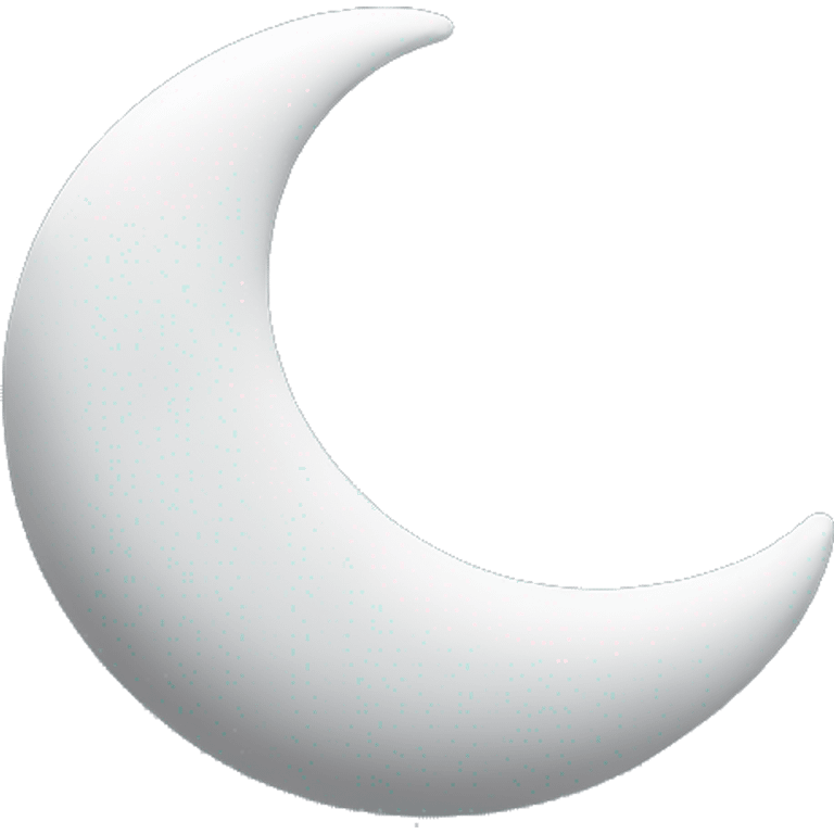 Crescent in a cloud emoji