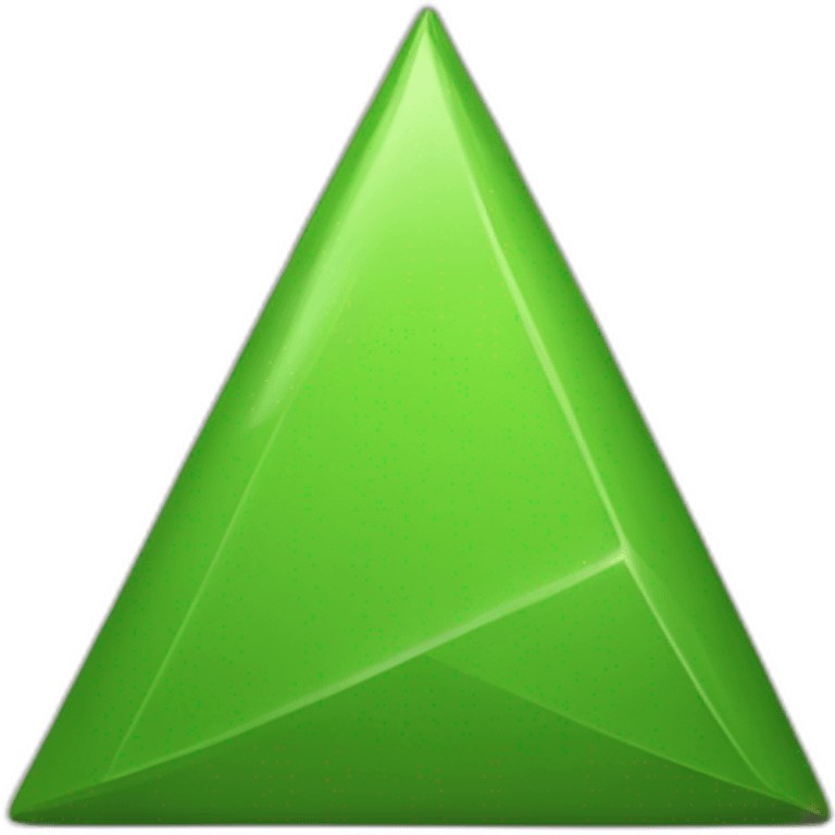 triangulo verde apunta abajo emoji