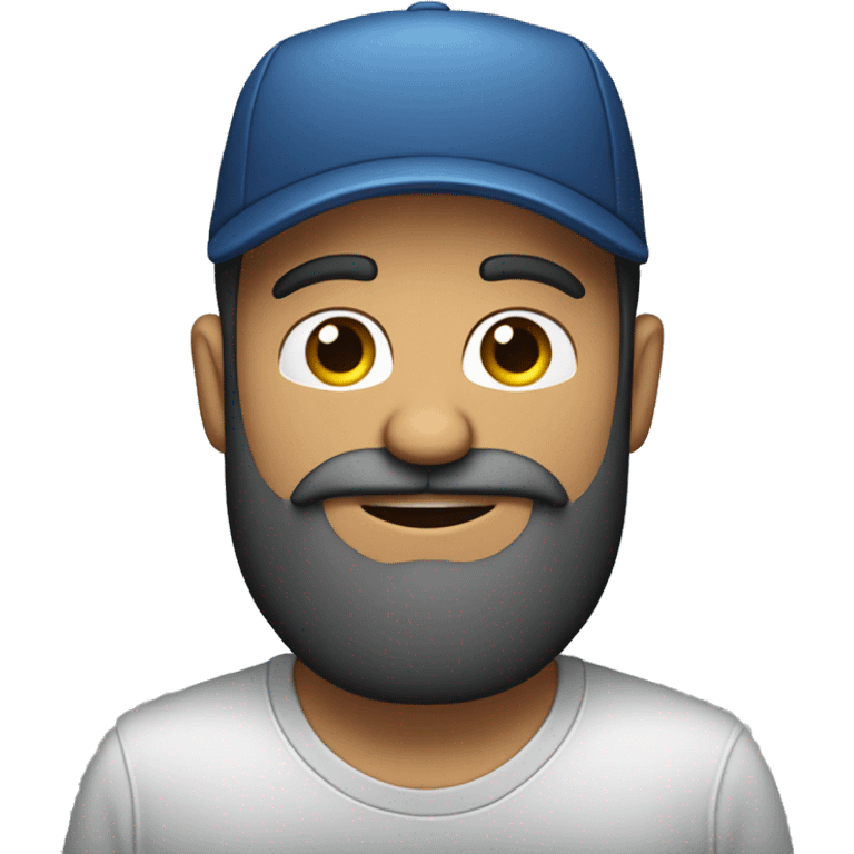 Hombre con barba y gorra  emoji