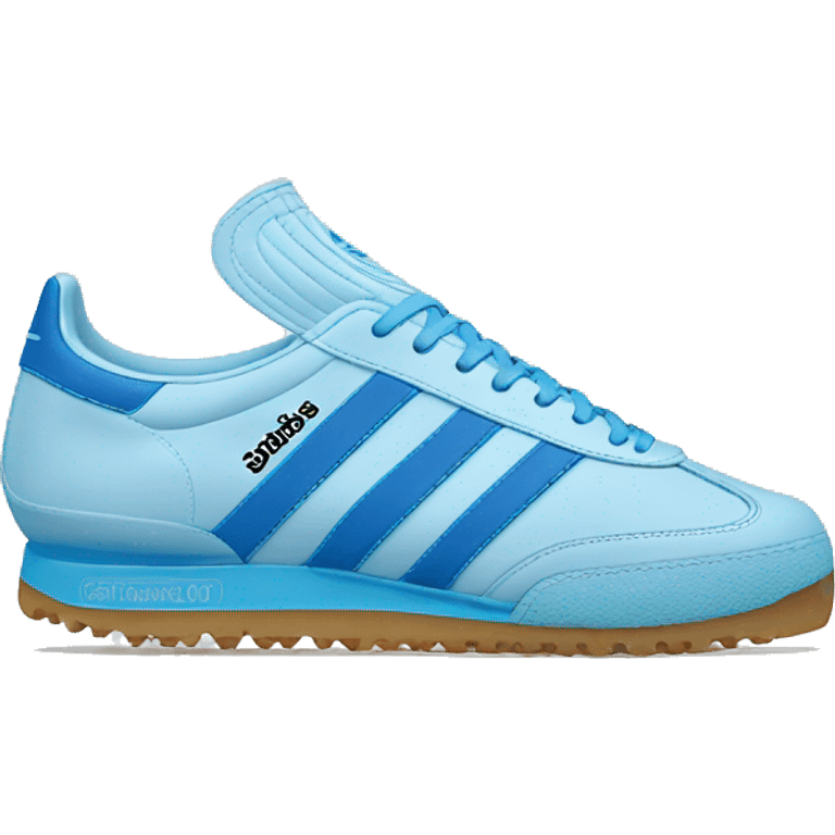 Adidas Sambas og light Blue  emoji