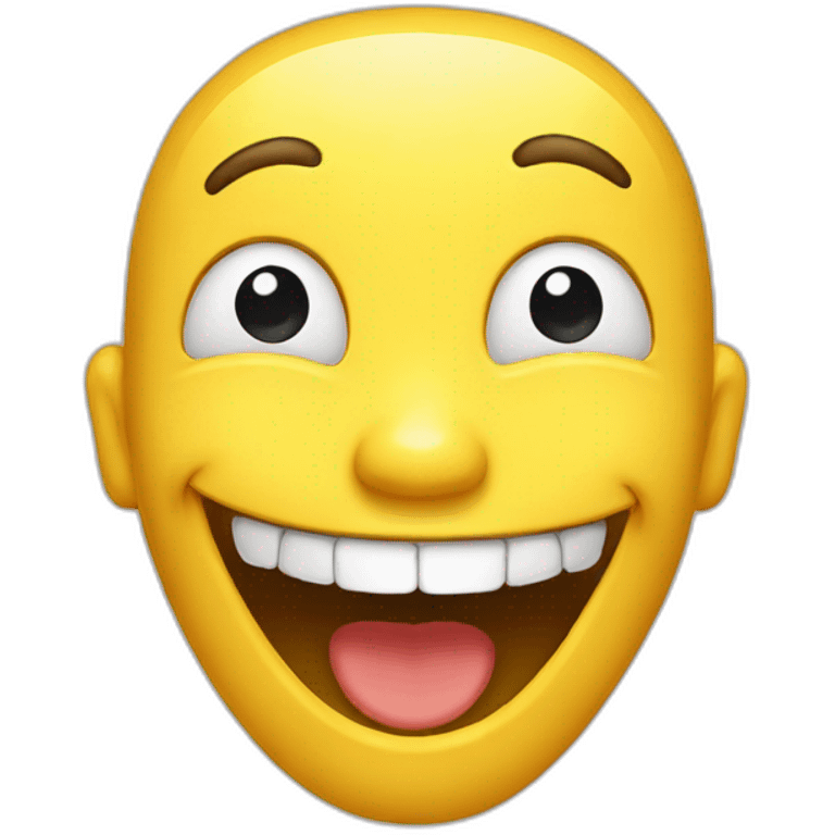 laughing yellow face emoji