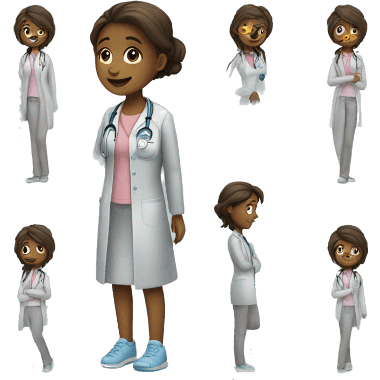 Girl going to visit a doctor emoji