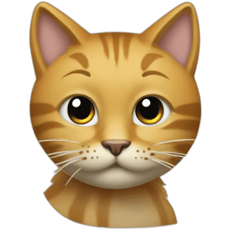 Un pincel con forma de gato emoji