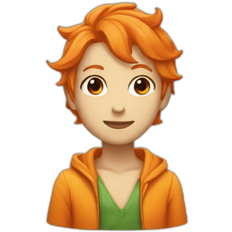 Nami with orange hair emoji