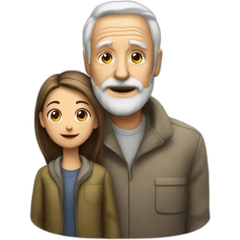 old man with a girl on the side emoji