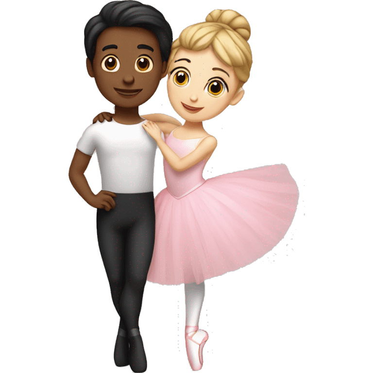 ballerina and ballerino emoji