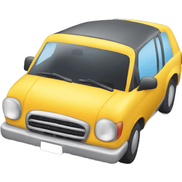 An image or icon combining a car and karaoke emoji