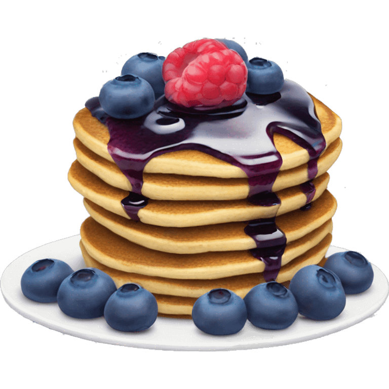 Blueberry pancakes  emoji