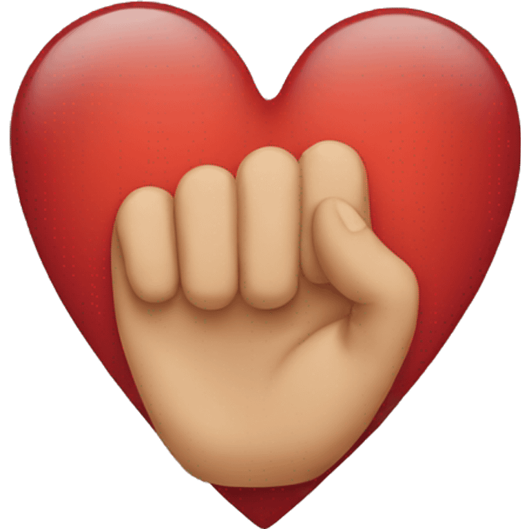 heart with finger emoji