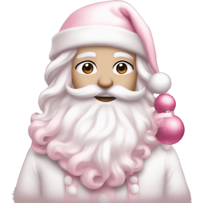 White and pink Aesthetic Christmas  emoji