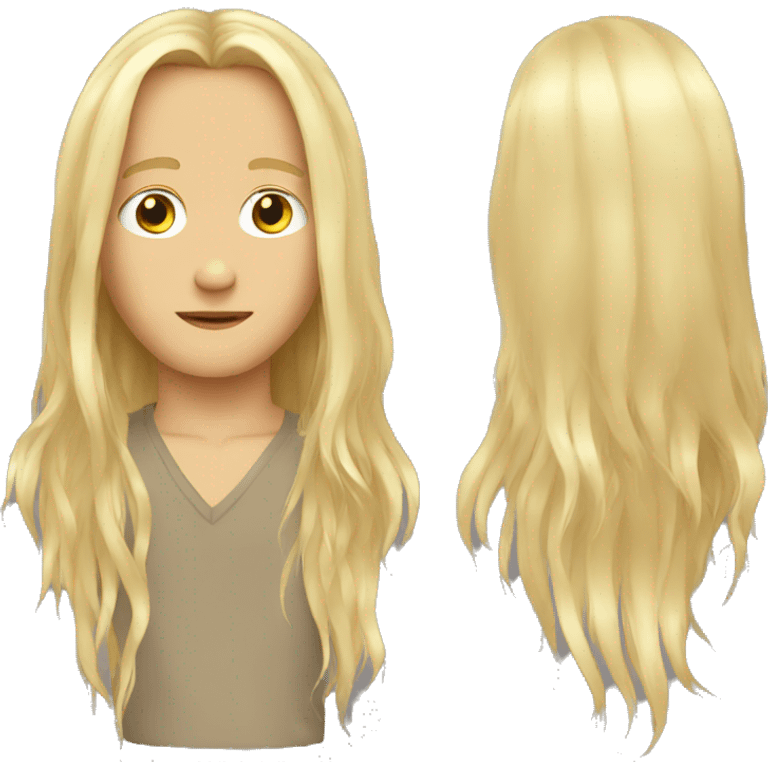 long hair boy dj  emoji