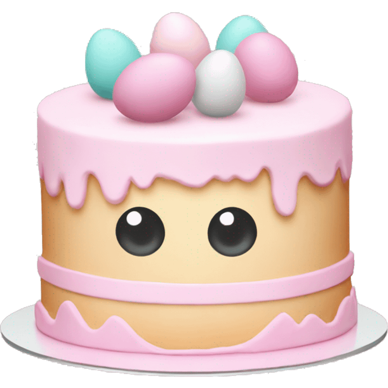 easter pastel light pink cake emoji