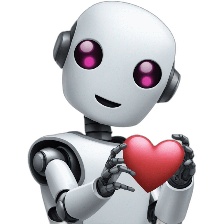 A robot in love  emoji