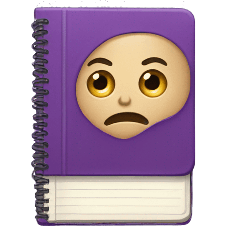 Purple notebook emoji