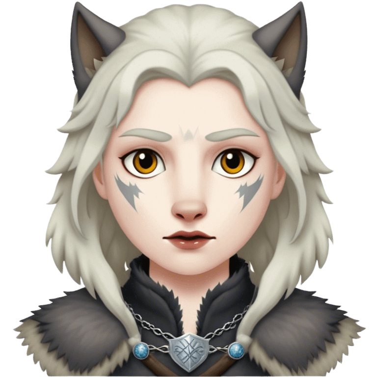 Wolf from game of thrones emoji