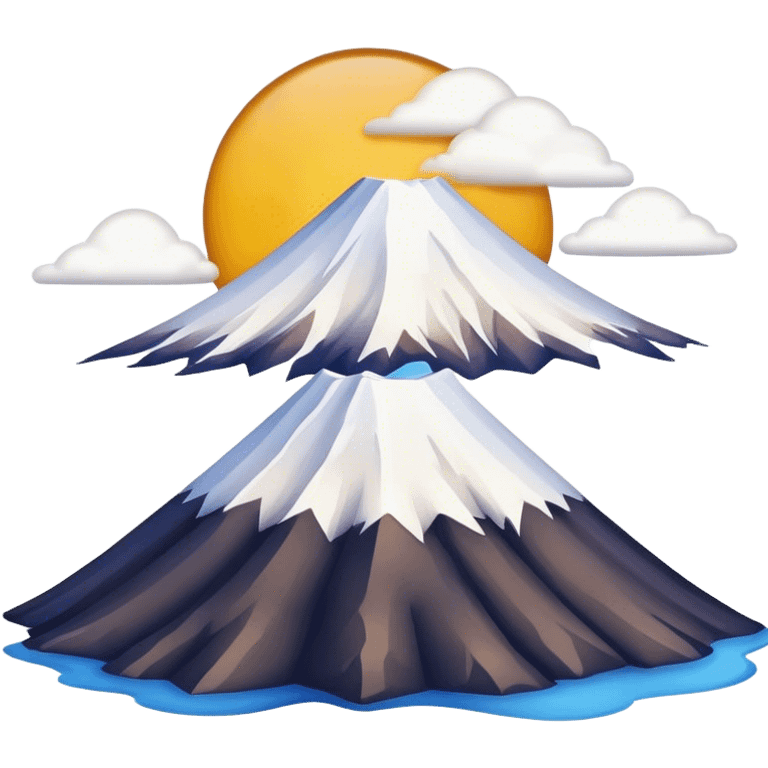 Cinematic Realistic Mount Fuji Emoji  emoji