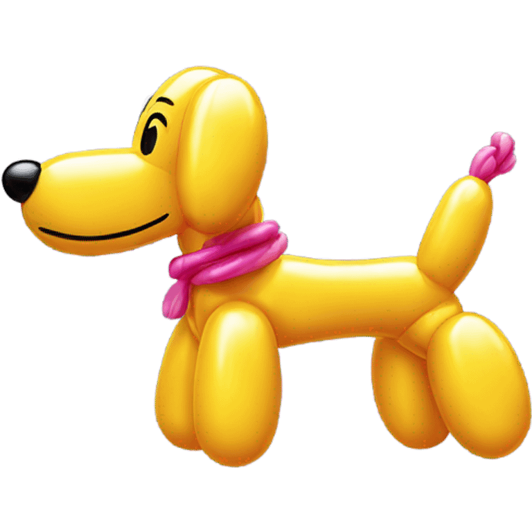 classic balloon dog made from a balloon emoji