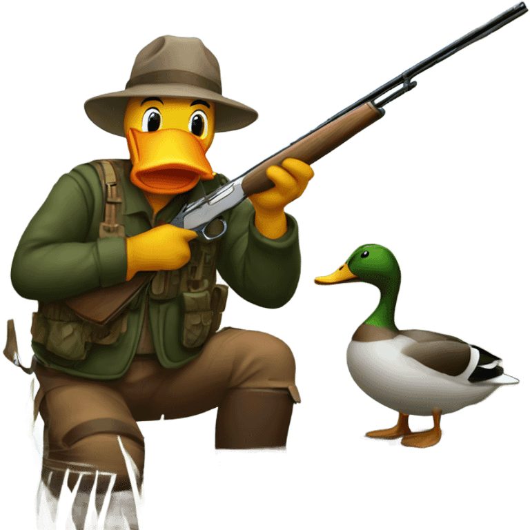 Hunter duck hunting  emoji