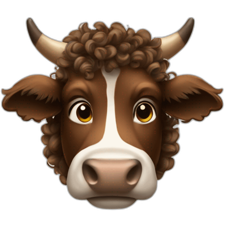 curl-hair-cow emoji