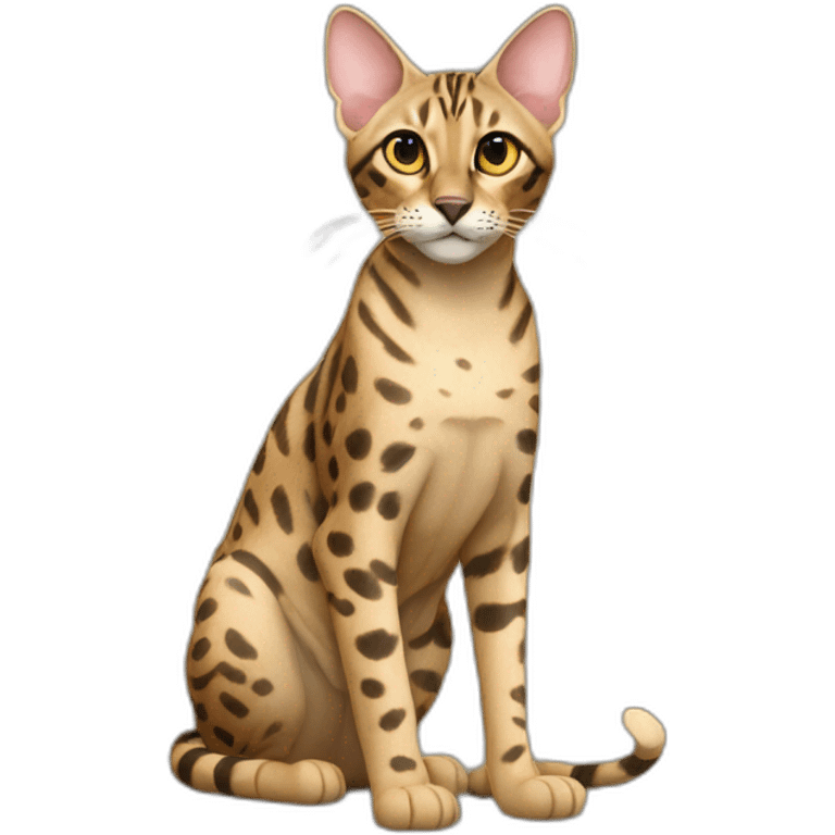 Savannah Cat Full Body emoji