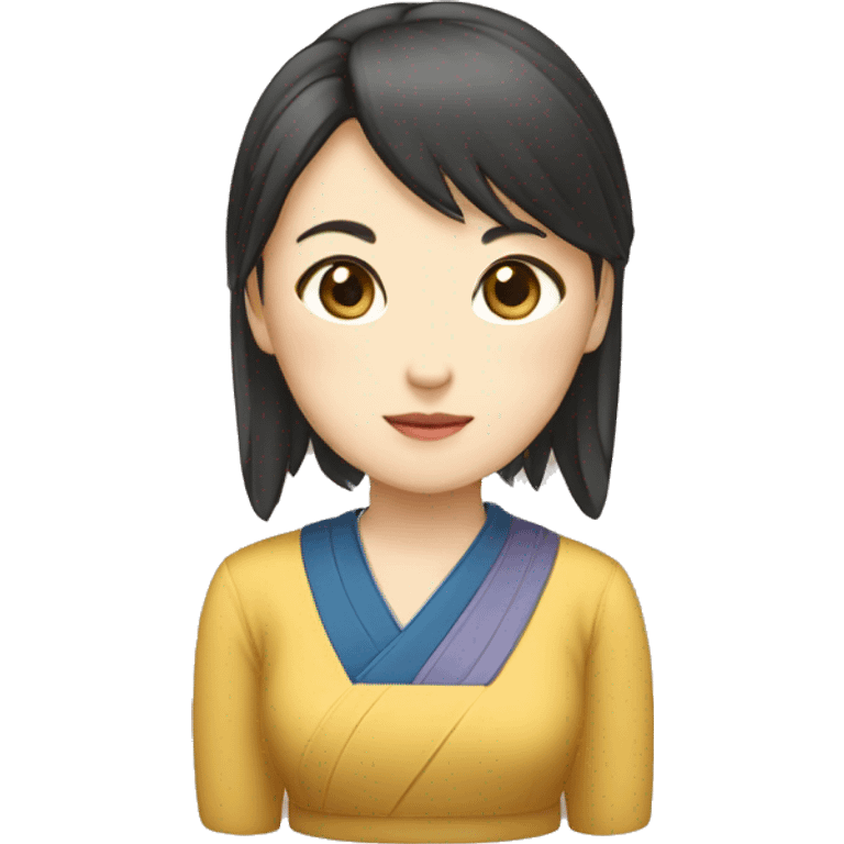 紮馬尾女仔新條脷做表情 emoji