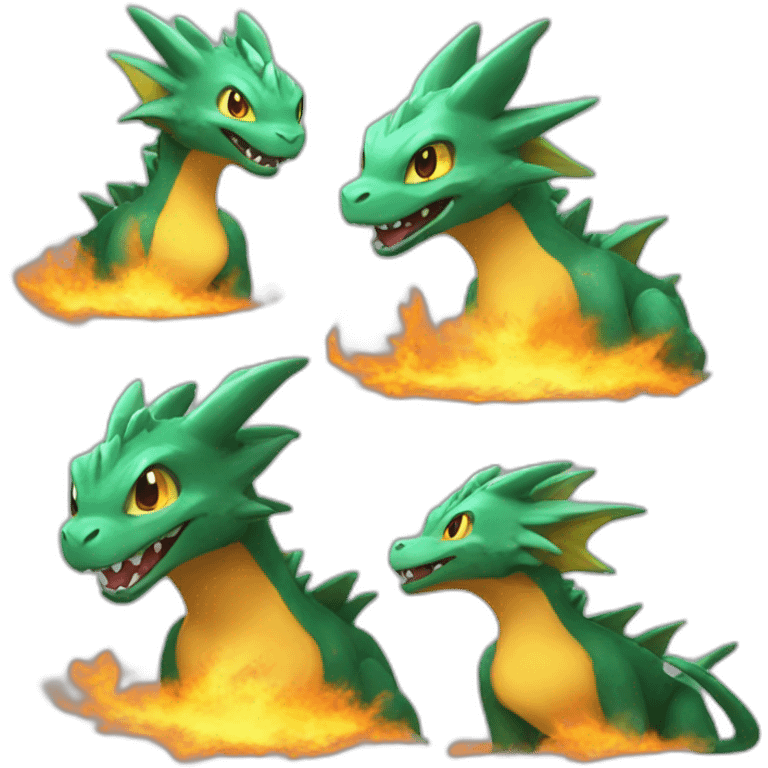 Draco feu pokémon emoji