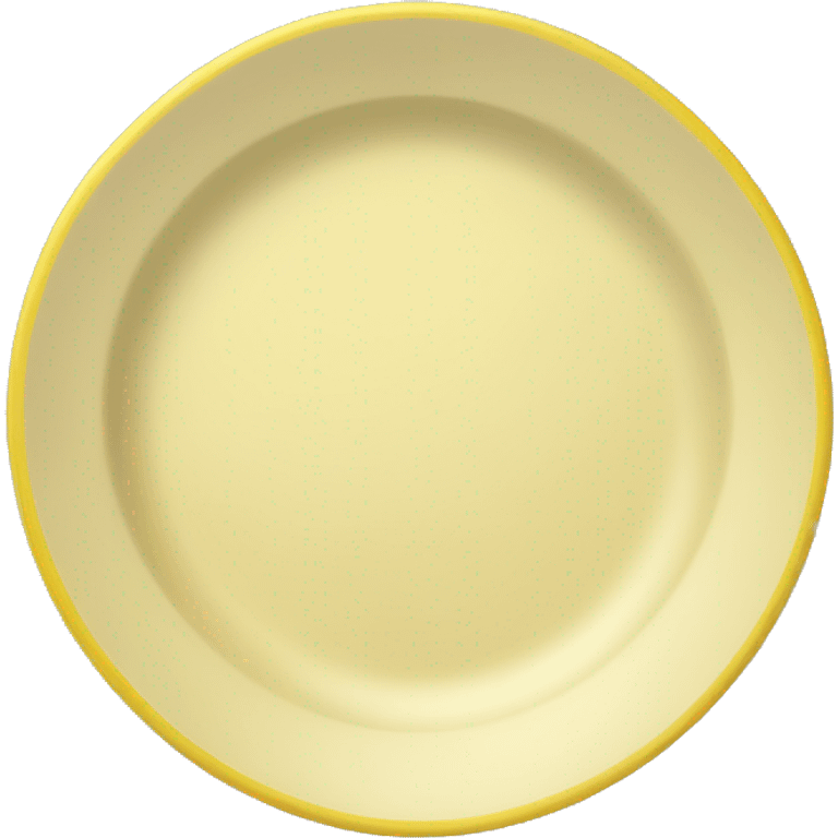 empty yellow plate  emoji