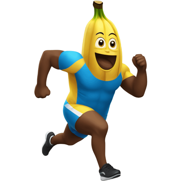 fit banana sprinting emoji