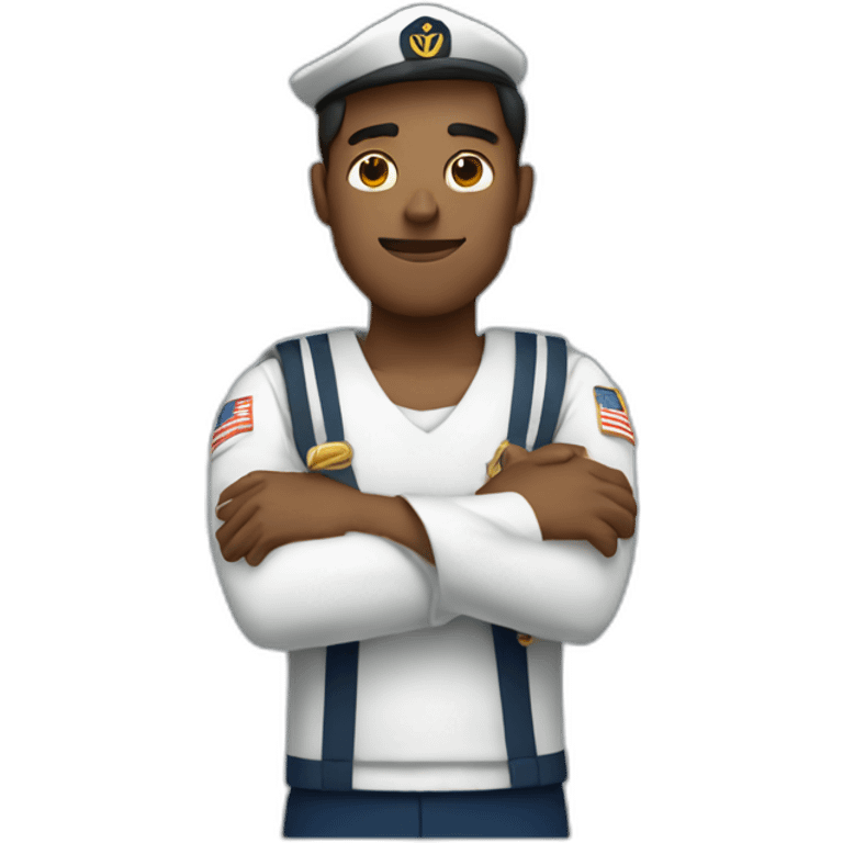 sailor crossing his arms emoji