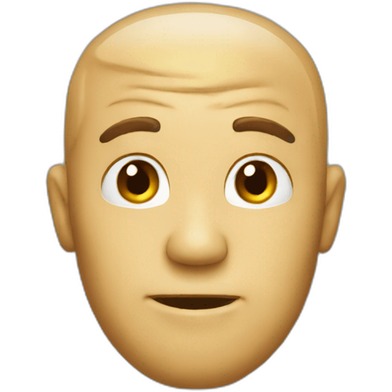 Funny head emoji