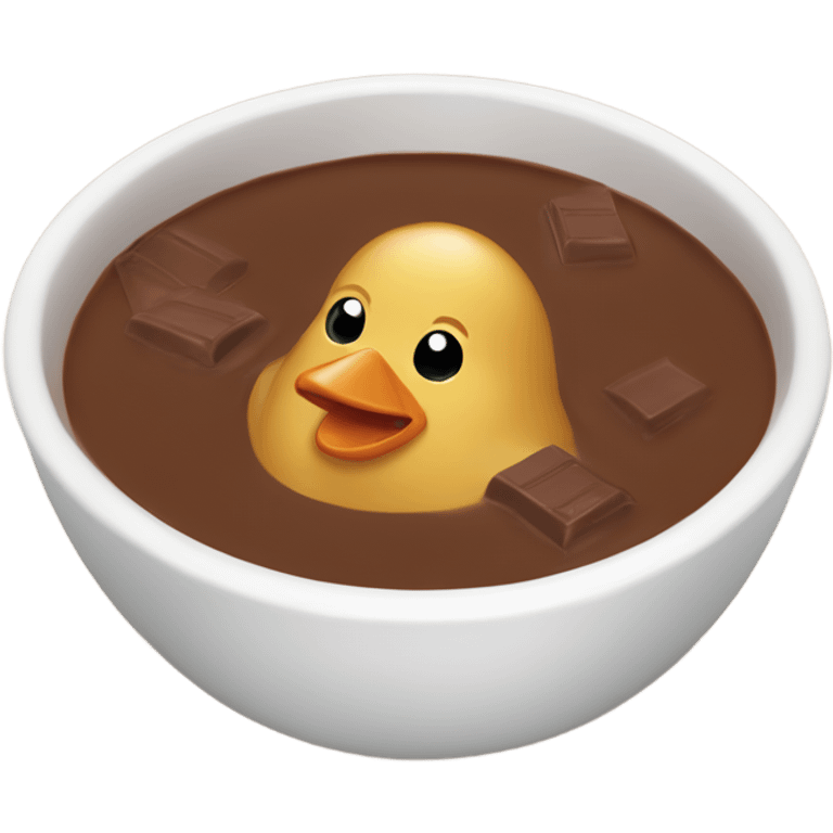 Chocolate chicken soup emoji